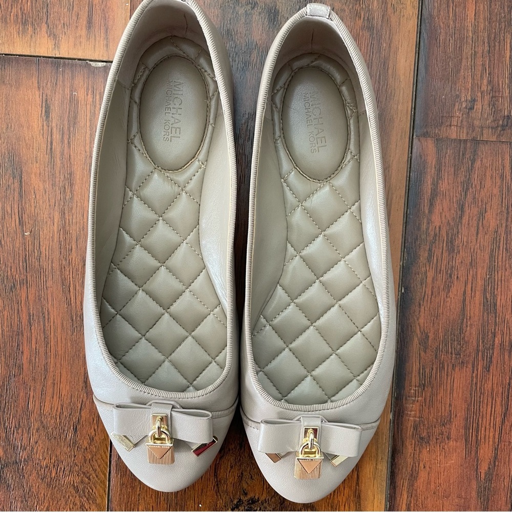 Michael Kors Beige Ballet Flats